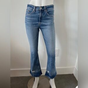 Rag and Bone Jeans 10 Inch Flare Crop Denim